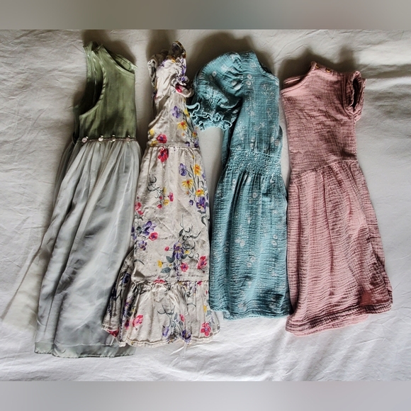 Little Planet Other - Girls 4/5 Natural Fibers Dress Bundle
